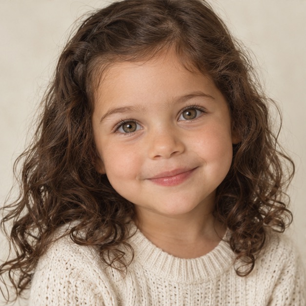 Example artistic portrait at age 5